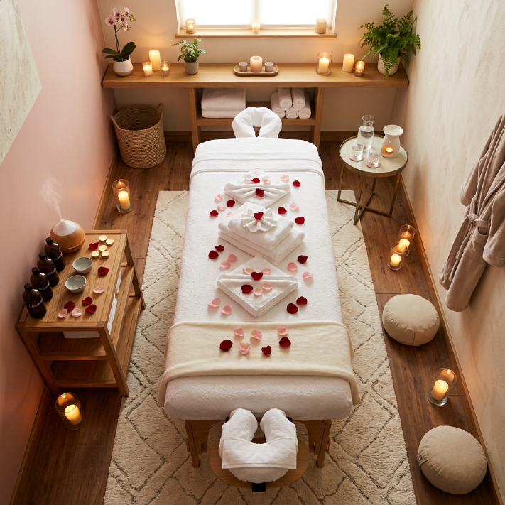 Luxury massage therapy room